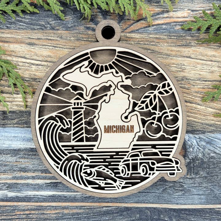 cherelle lynne - Wholesale Ornament - Christmas 2025 State Ornaments, Bucket List Gift Travelers22