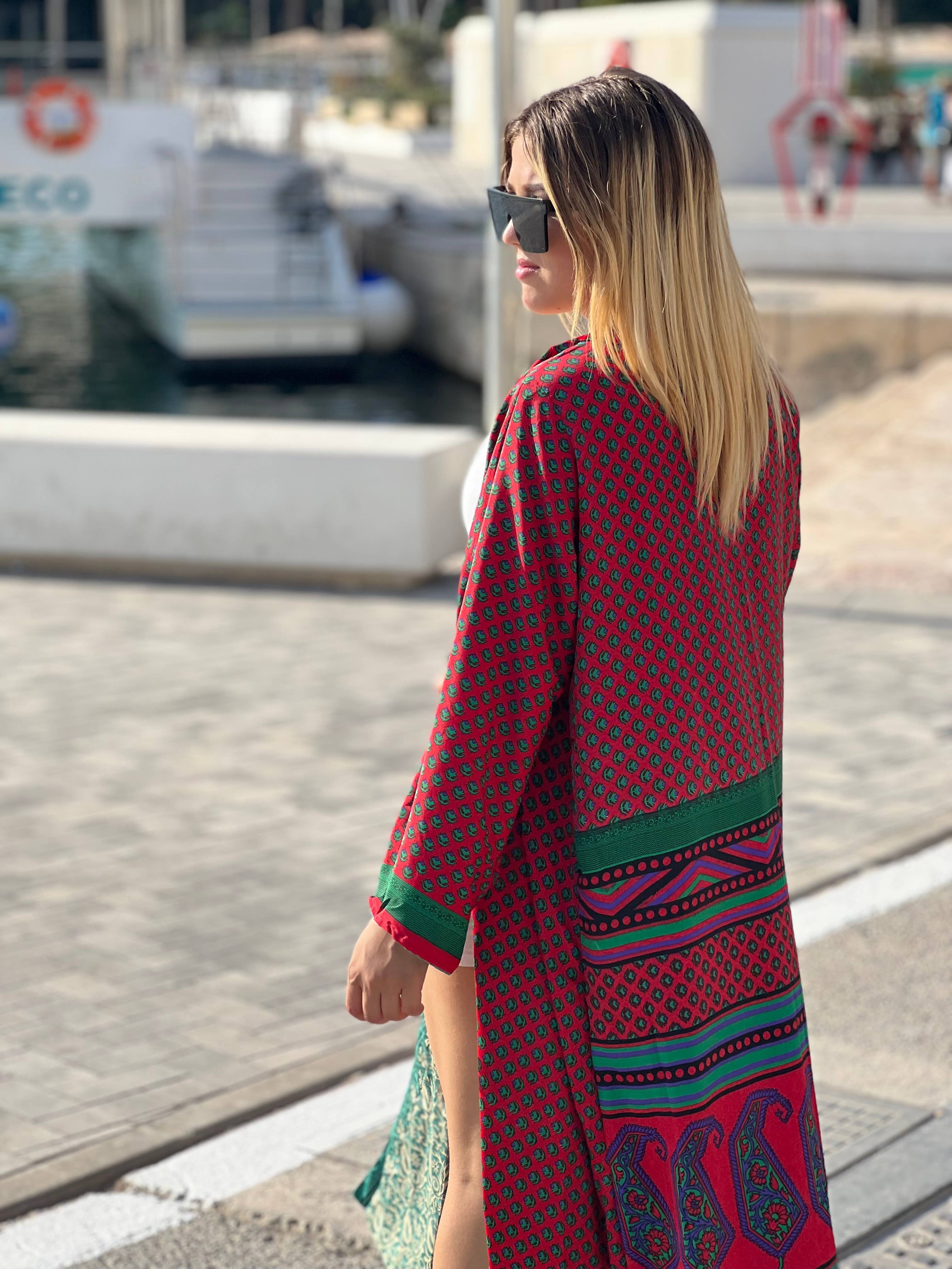 Kinomy – wholesale Kimono – Women's – Reversible long kimonos Pack 10, recycled silk kimono.9