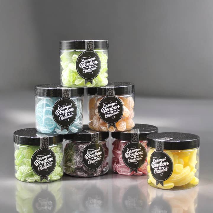 ADG Diffusion - Wholesale Hard Candy - POPPY CANDIES - Box of 6 jars 125g
