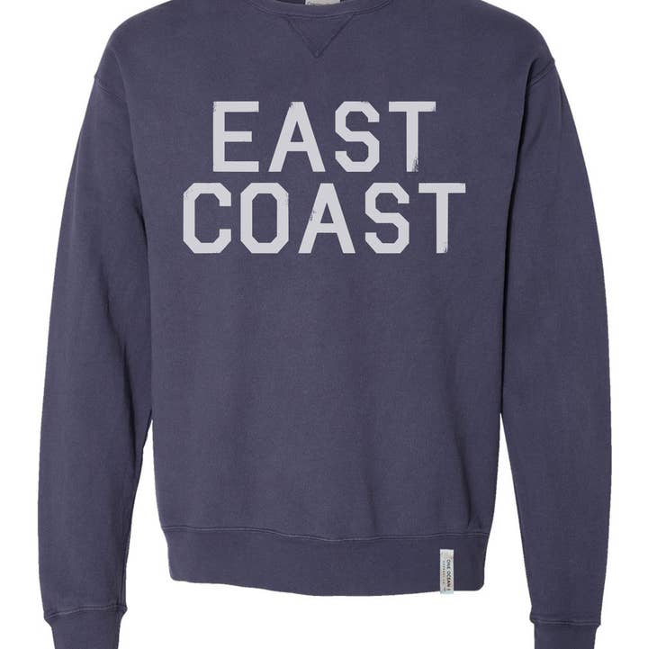 One Ocean Apparel Co.. - Wholesale Graphic Sweatshirt - Unisex - EAST COAST Crewneck - CUSTOM COLORS11
