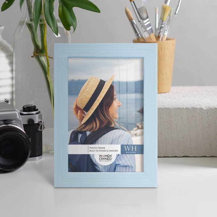 Wexford Home - Wholesale Picture Frame - Photo Frame, Real Wood with Texture, Powder Blue3