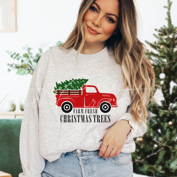 Farm Fresh Christmas Trees Sweater for wholesale by Stec Creations