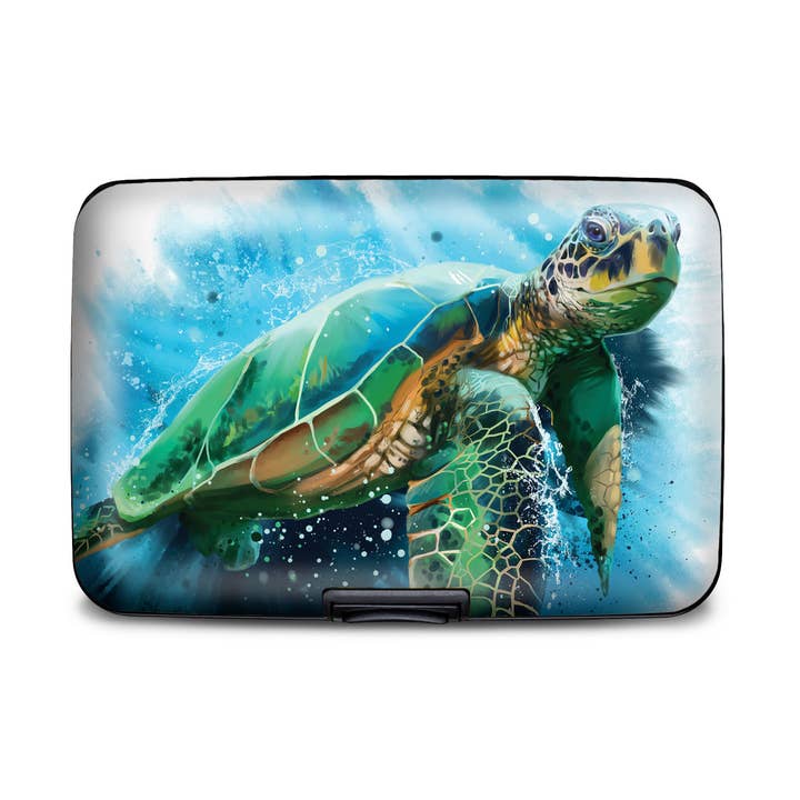 Sea Turtle Armored Wallet for wholesale by Monarque