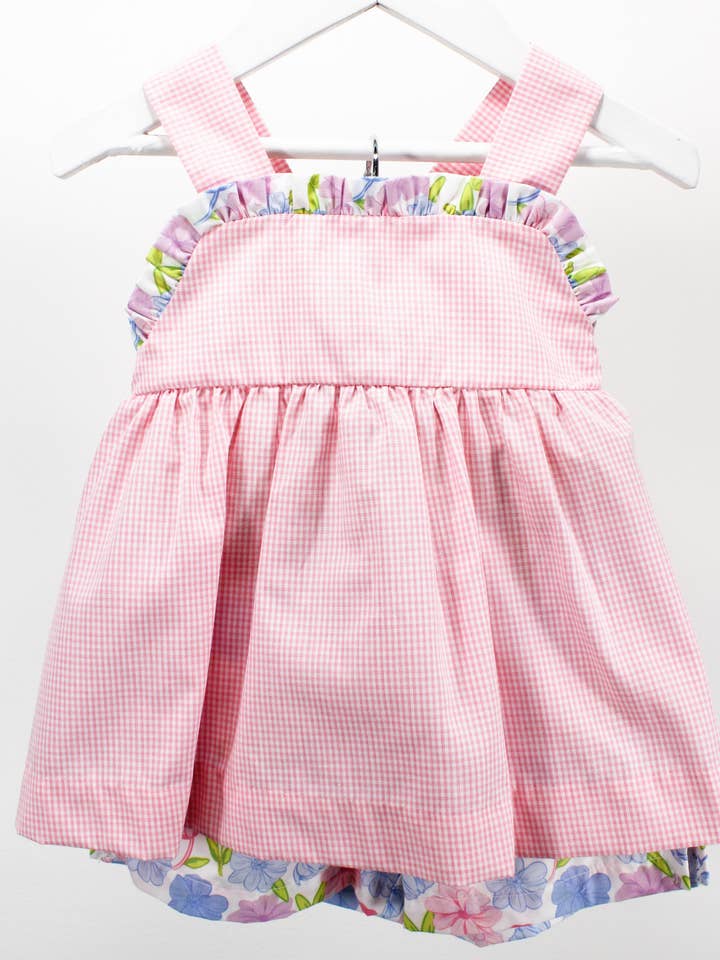 Colorful Azalea Garden Straps Lyla Set for wholesale by Charming Little Ones