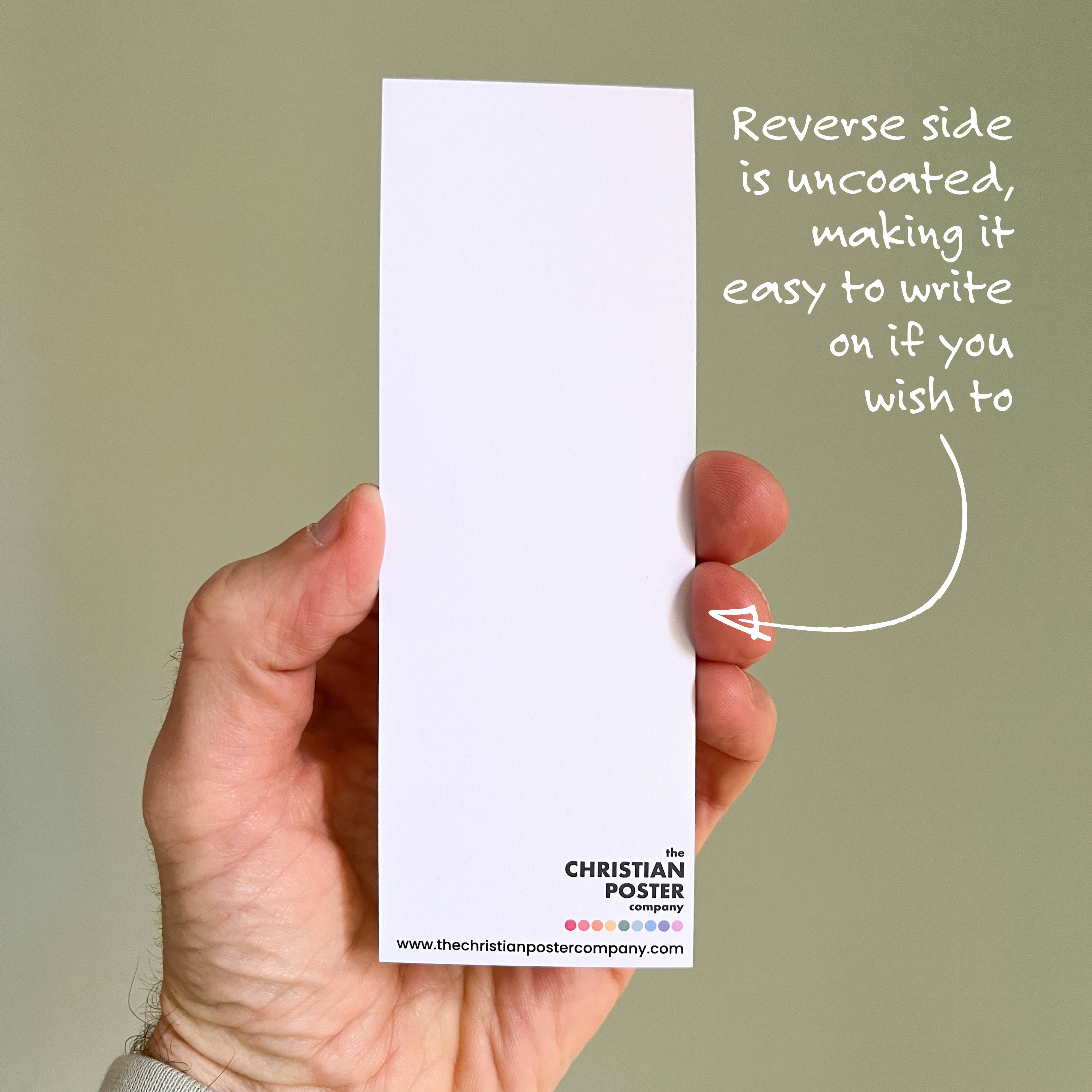 The Christian Poster Company – wholesale Bookmark – Pack of 30 bookmarks. One design. The light shines1