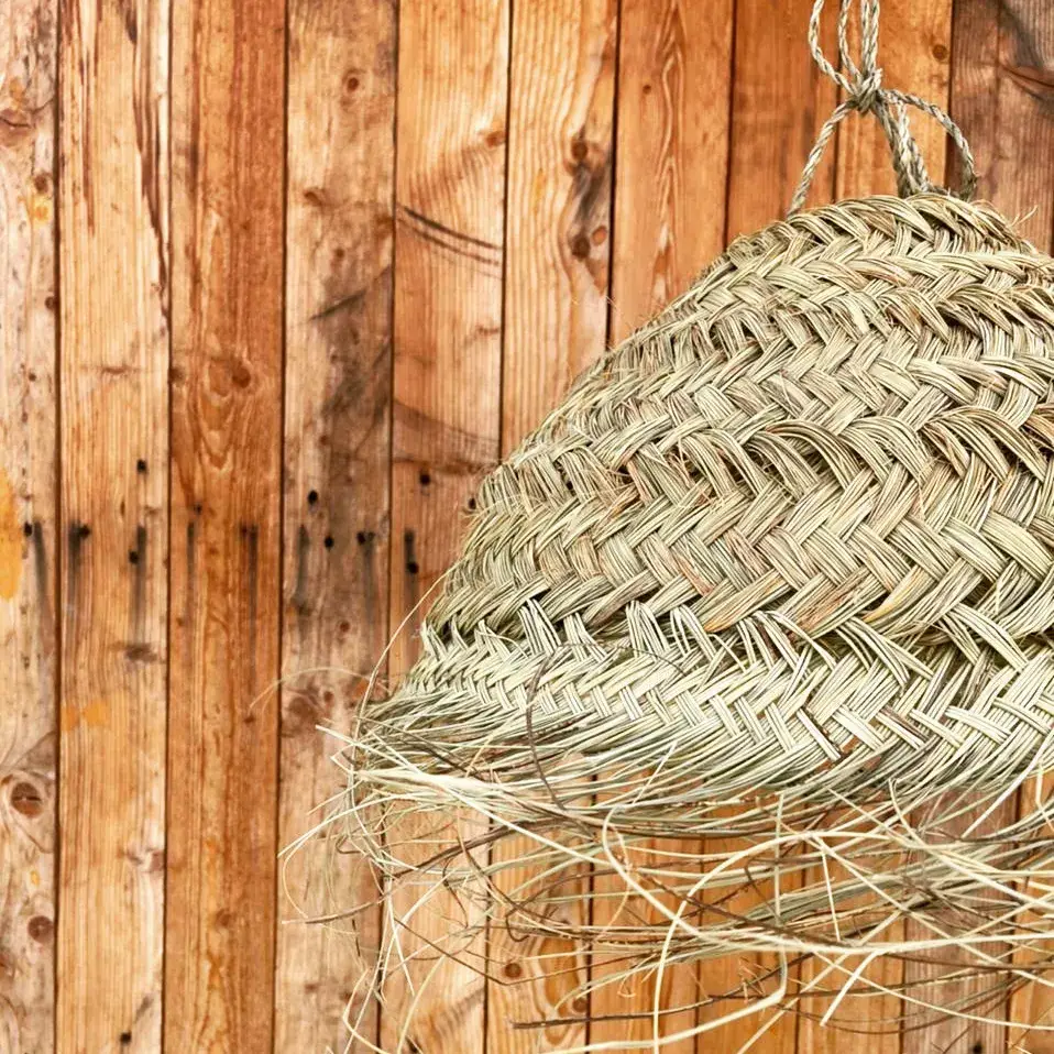 Berberparadise - Vente Lustre/Suspension - Grande suspension marocaine en paille2