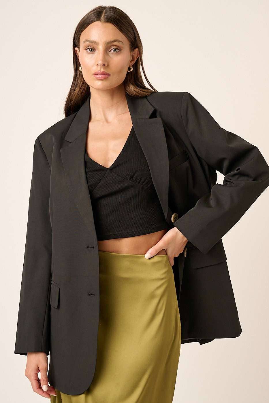 mittoshop - Wholesale Blazer - Women's - BOYFRIEND OVERSIZED BLAZER8