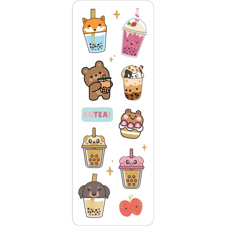 Peter Pauper Press - Wholesale Sticker - Bubble Tea Sticker Set1