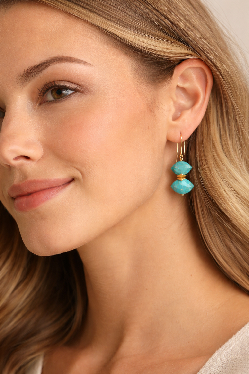 Treisi - Vente Boucles d'oreilles pendantes - Boucles d'oreilles pendantes double marquis en or - E4943