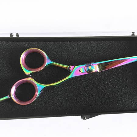 Professional Hairdressing Scissors Rainbow Colour for wholesale by HOLLYWOOD NAILS
