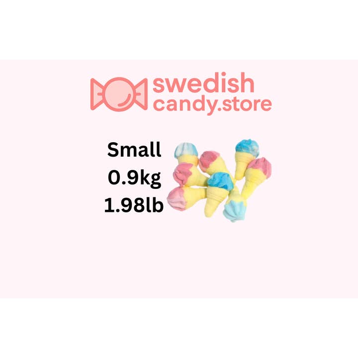 Swedish Candy.Store - Swedish Candy - Wholesale Gummy - Swedish Candy-Foam Ice Cream Cones 0.9kg/1.98lb
