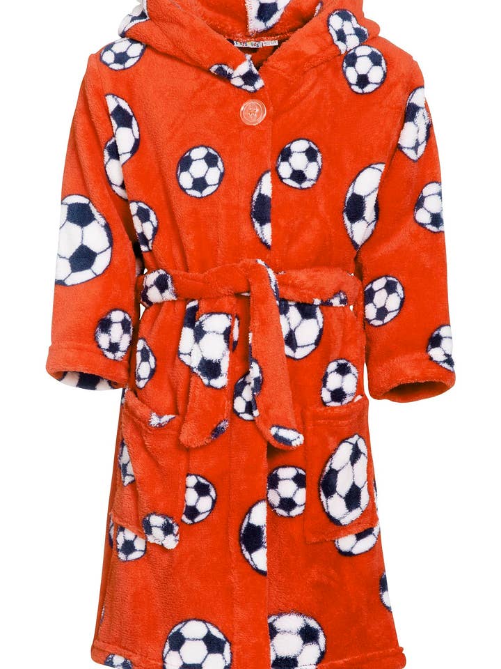 340151 Fleece Bathrobe Soccer for wholesale by Playshoes GmbH