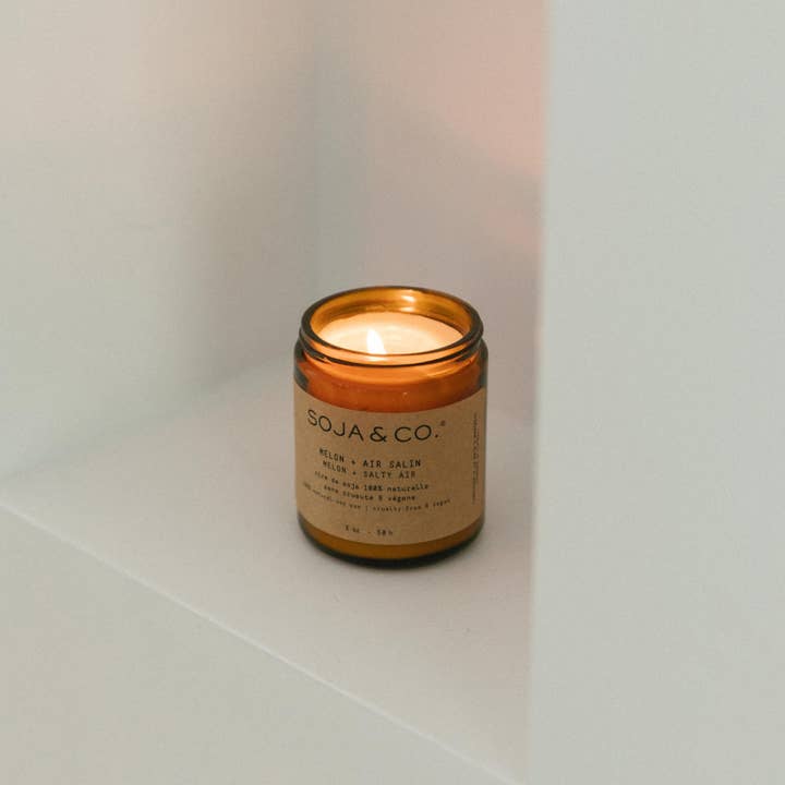 SOJA&CO.® - Wholesale Jar/Filled Candle - Soy Wax Candle | Melon + Salty Air2