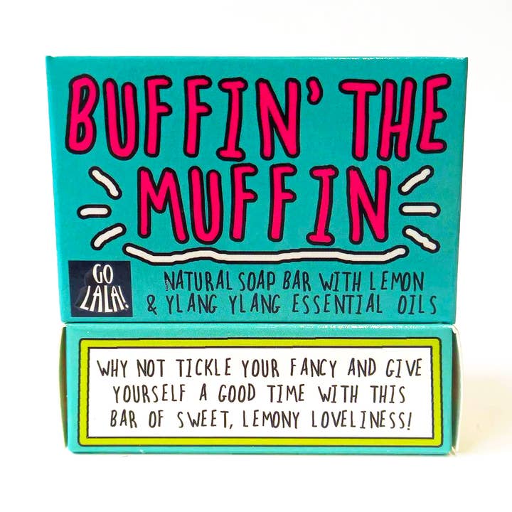 Buffin' the Muffin Soap Lemon & Ylang Ylang Funny Gift for wholesale by Go La La