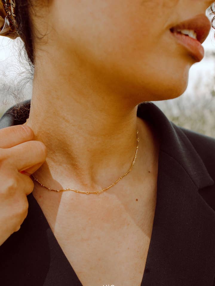 Bar Layering Chain for wholesale by Urban Gypsea Jewelry