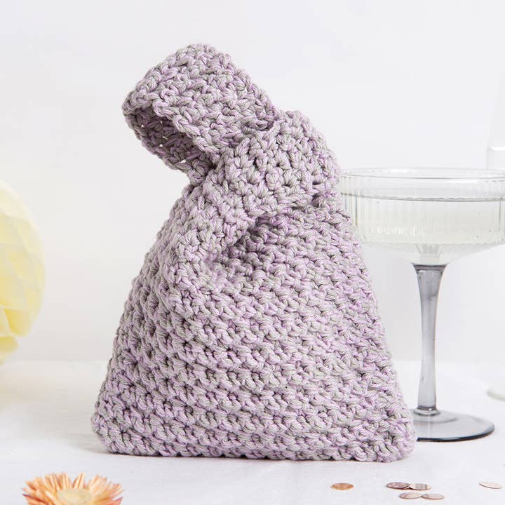 Mini Knot Bag Easy Crochet Kit for wholesale by Wool Couture Company