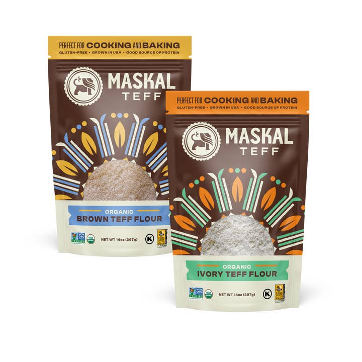 Maskal Teff - Wholesale Flour - Organic Maskal Teff Flour 14oz (6-pack)