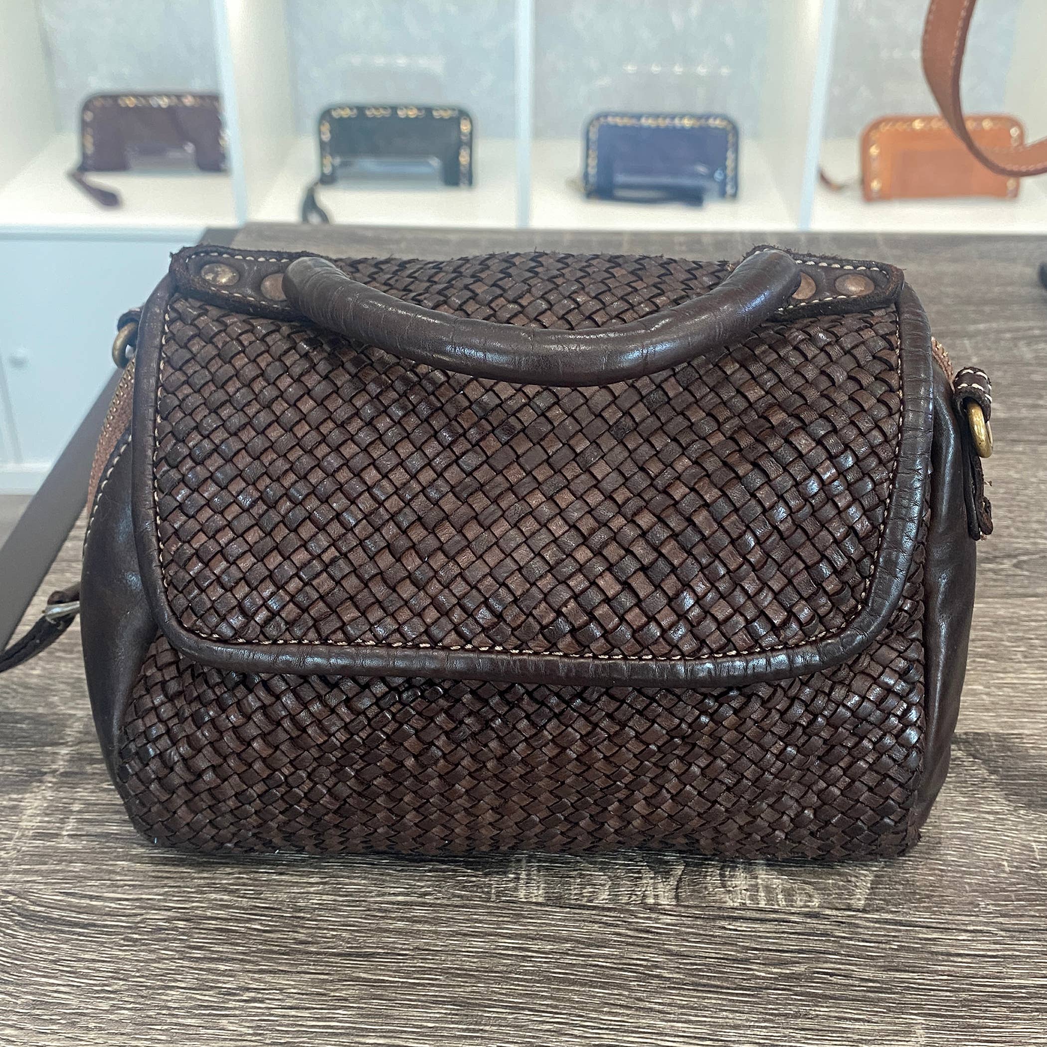 Bolsa Nova Handbags - Wholesale Crossbody Bag - Women's - Lily Woven Leather Minibag7