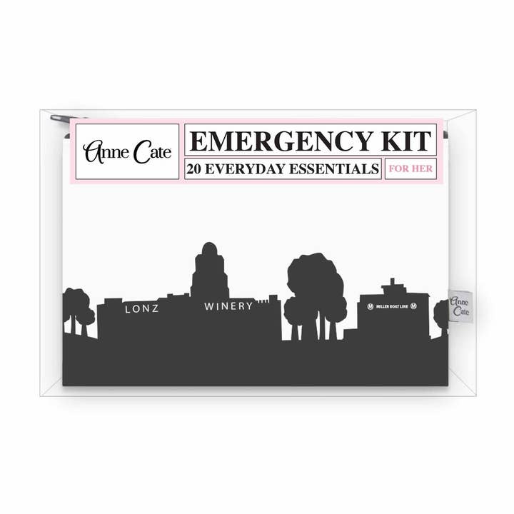 Middle Bass Island OH Skyline Mini Wallet Emergency Kit - For Her for wholesale by Anne Cate