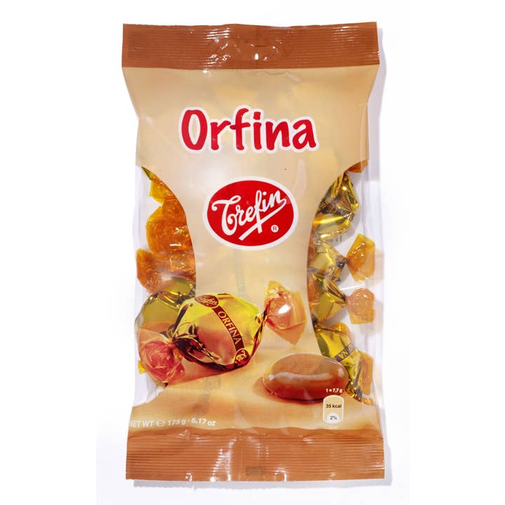 Dulcefina Chocolate and Sweets - Wholesale Toffee - Orfina Belgian Butterscotch Tofee 175g