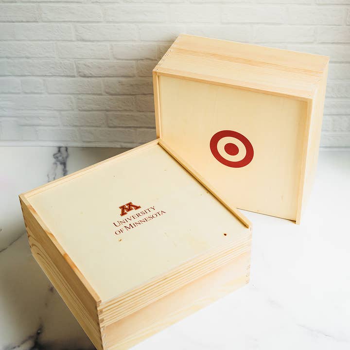 Giften Market - Wholesale Gift Box - Custom Logo Wooden Gift Crate Luxury Branded Gift Packaging