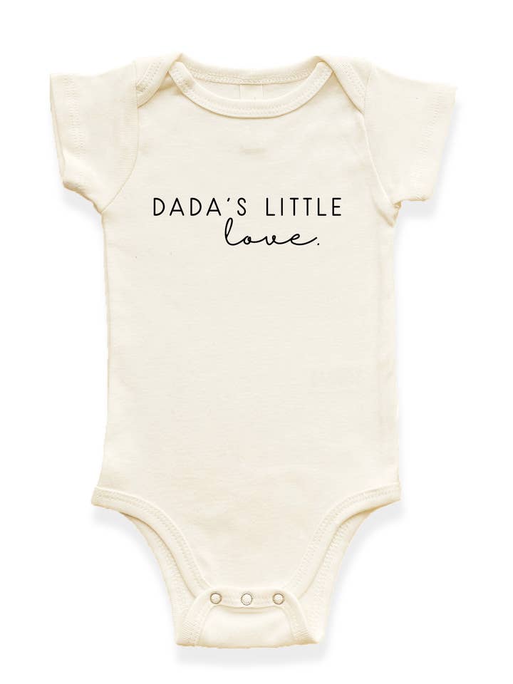 Dada's Little Love Organic Baby Bodysuit for wholesale by Tenth & Pine