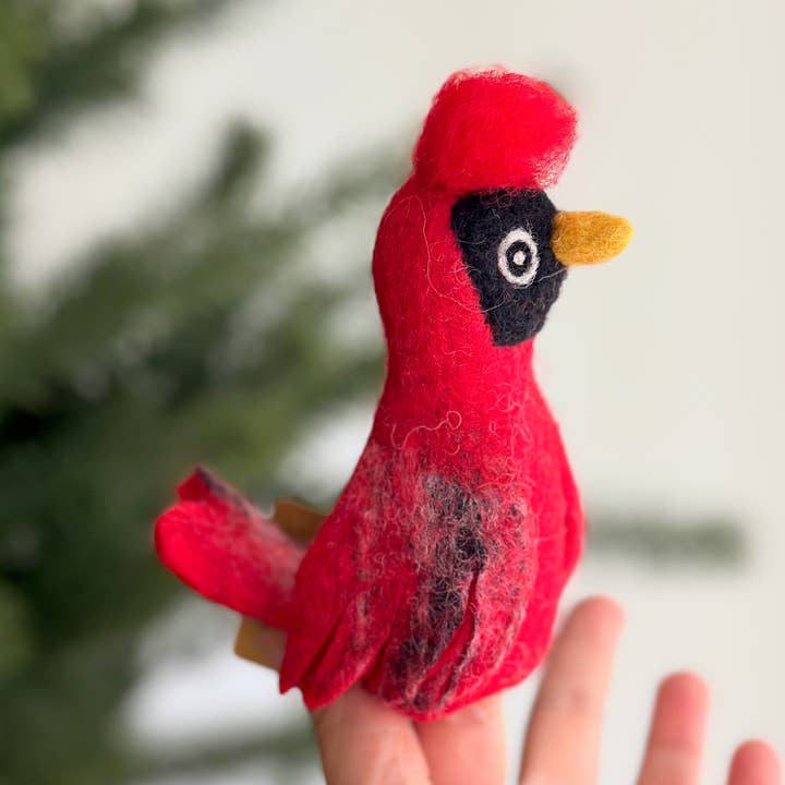 Cardinal Finger Puppet for wholesale by Ganapati