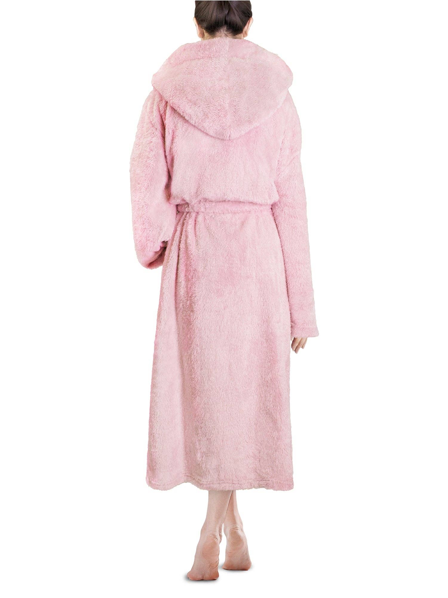 Pavilia - Wholesale Robe - Women's - Women's Sherpa Fluffy Robe with Hood44