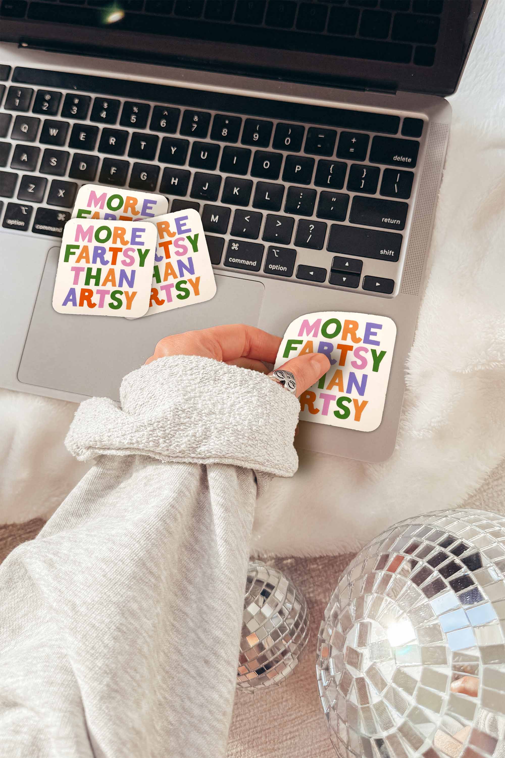 Lindsey Day Studio - Vendita all'ingrosso Adesivo - Adesivo più Fartsy che Artsy, Adesivo Divertente Adesivo Stravagante5