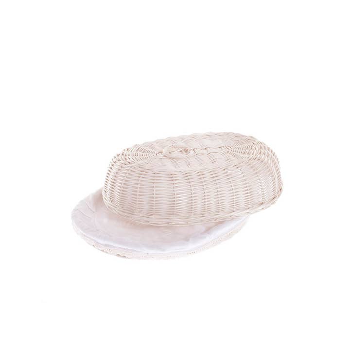 The Wicker Stories - Wholesale Bread Box - White Wicker Basket For Bread, Natural Breadbox3