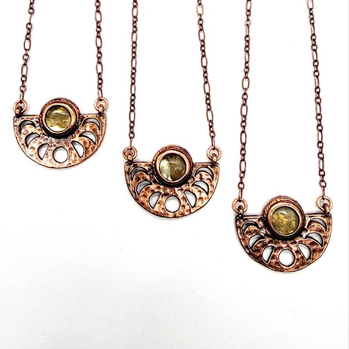 Maanfaseketting - Rokerige Citrien/Maancyclus
voor wholesale door MergingMetals