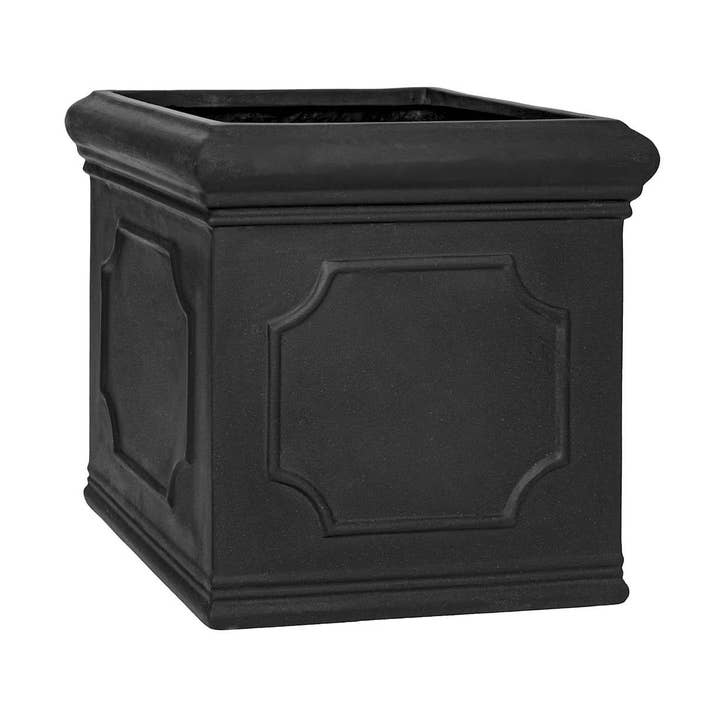 Block Classic XL - Noir - L23,62 po x l23,62 po x H23,62 po pour la vente par Pottery Pots