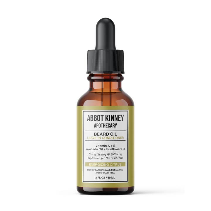 Abbot Kinney Apothecary Softening Beard and Mustache Oil, EC for wholesale by Abbot Kinney Apothecary