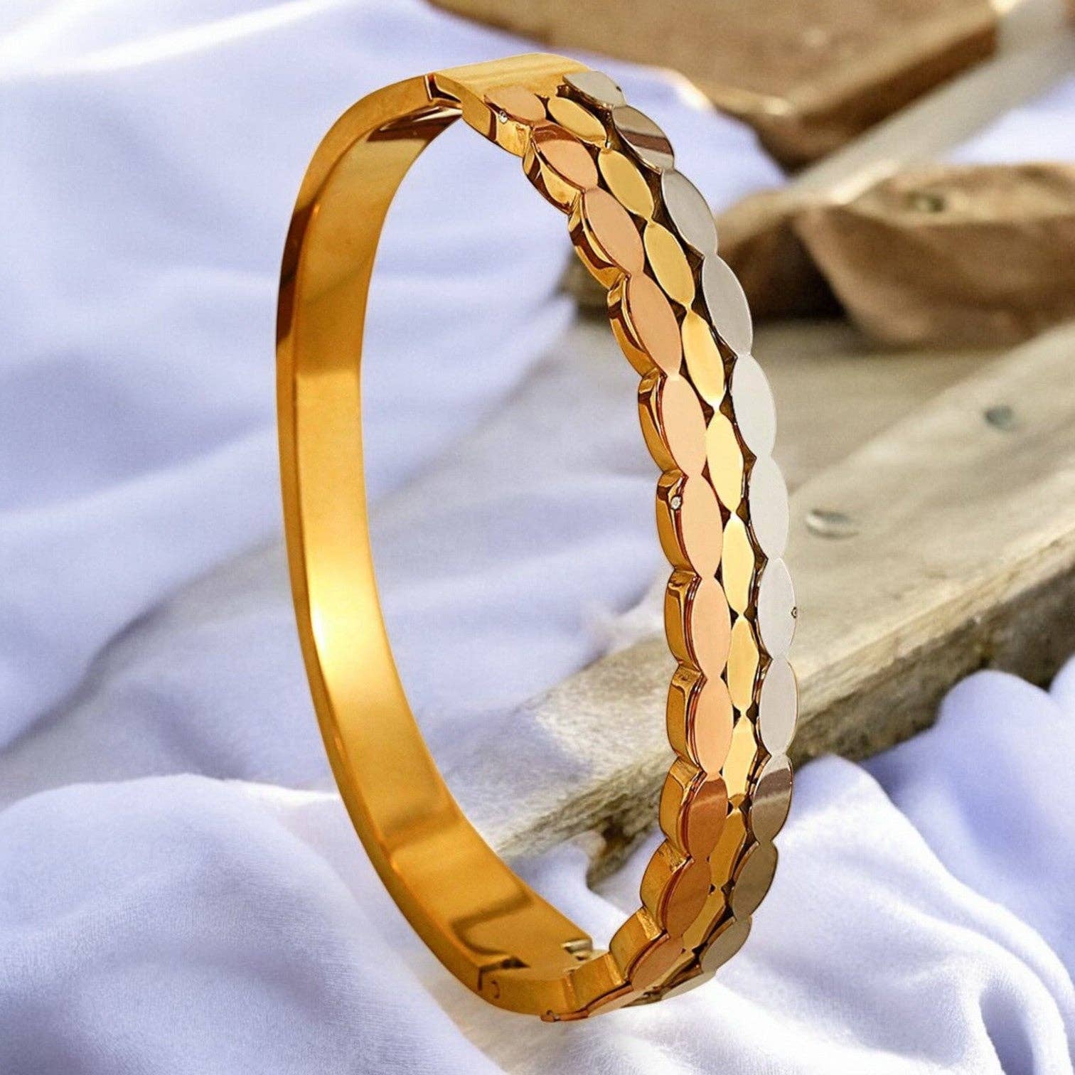 TOURMALYN - Wholesale Bangle Bracelet - "LOUCAS" stainless steel bracelet9