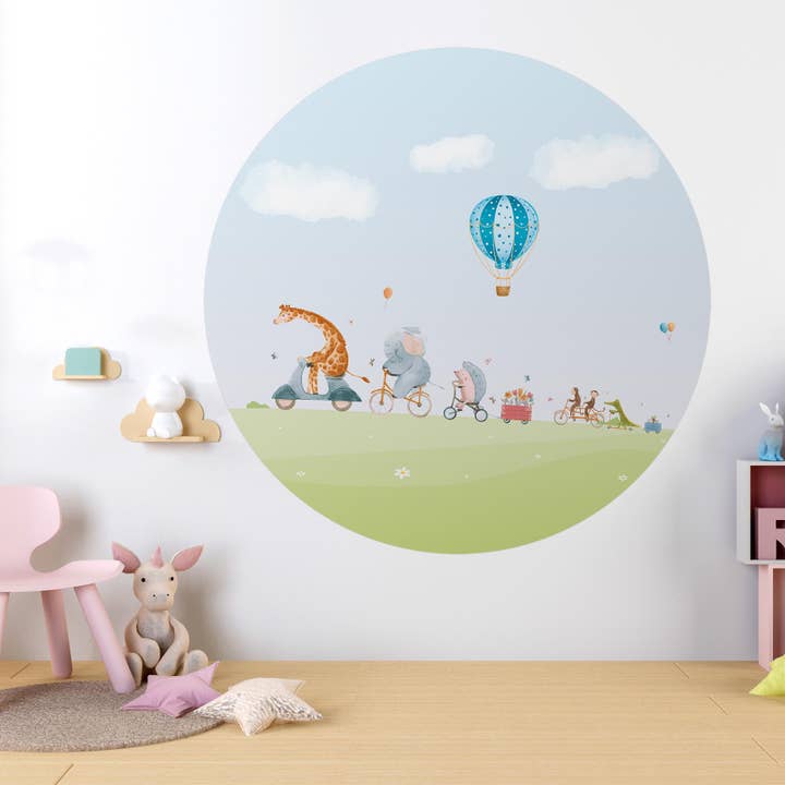 Sfondo Circle - MERRY WHEELERS - Carta da parati per la vendita all'ingrosso da parte di Walloha