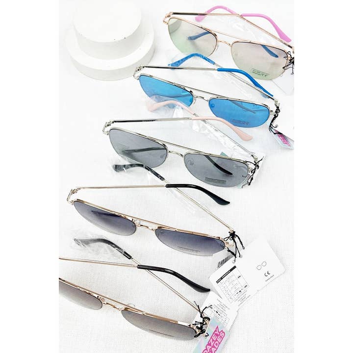 MIX COLOR Fashion Aviator Sunglasses for wholesale on Faire2