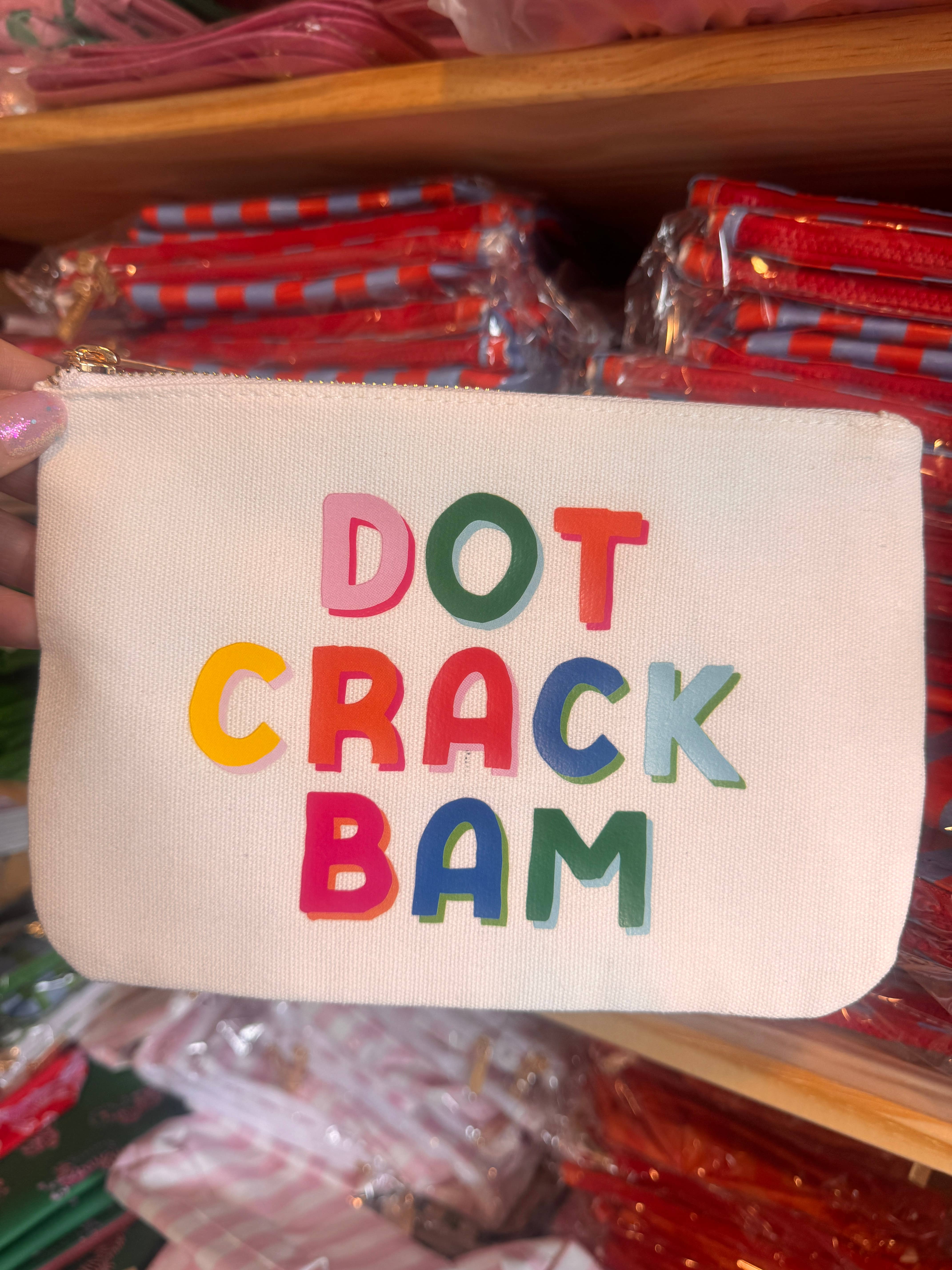 Aspen Lane - Wholesale Pouch - Women's - *NEW Mahjong Bag | Dot Crack Bam mahjong gift canvas pouch1