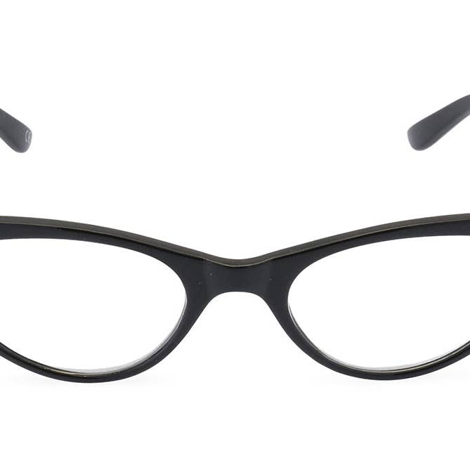 Lunettes yeux de chat Gidget - Noir pour la vente par Retropeepers Ltd