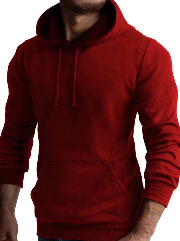 KWOHOL044_Basic Lightweight Pullover Hoodie for wholesale by NINEXIS