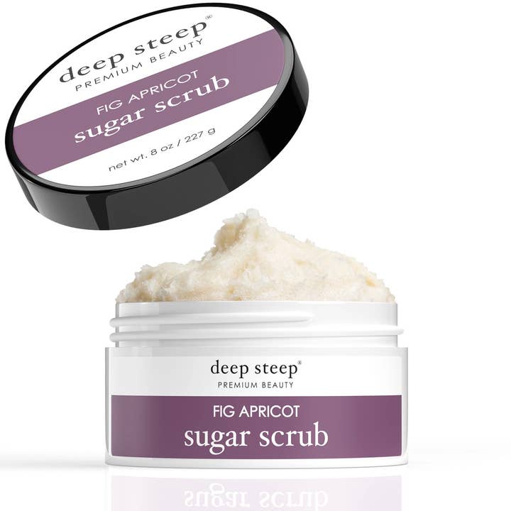 Deep Steep Clean Beauty - Wholesale Body Scrub/Exfoliant - Sugar Scrub - Fig Apricot 8oz