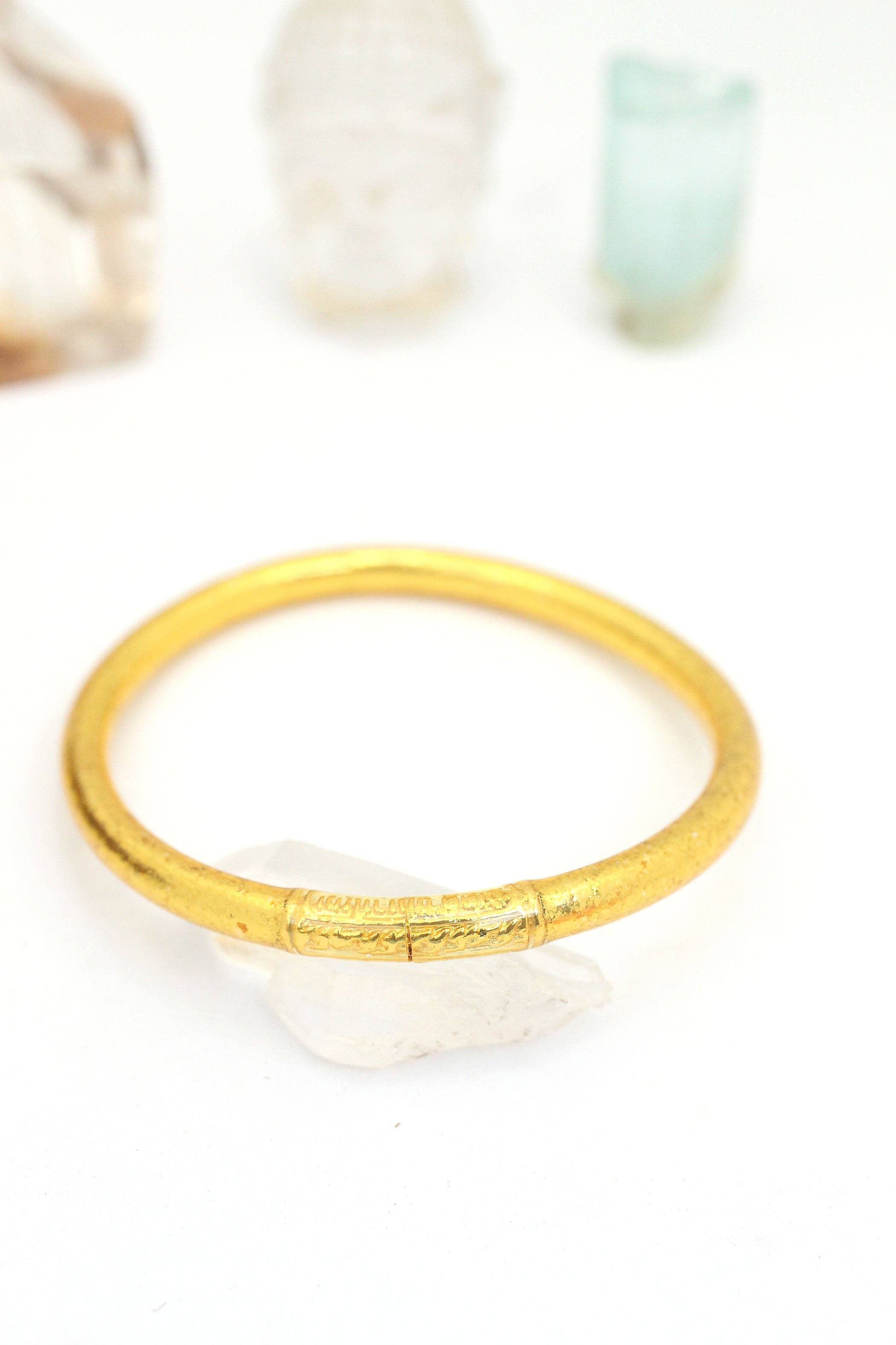 Woman Shops World - Wholesale Bangle Bracelet - Single Rainbow Thai Buddhist Temple Bracelet, Mantra Bangle25