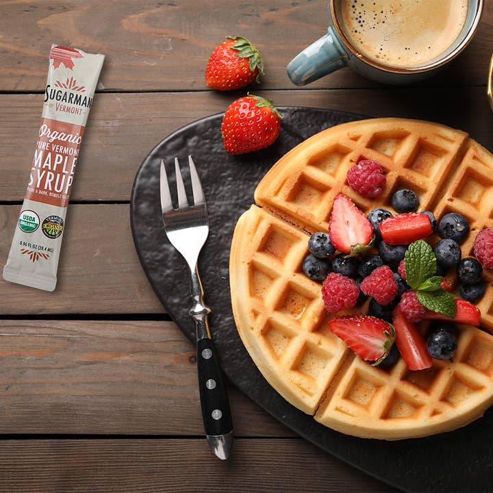 Sugarman of Vermont - Wholesale Maple Syrup - Organic Pure Maple Syrup Packets, .96 fl. oz. (100/case)3