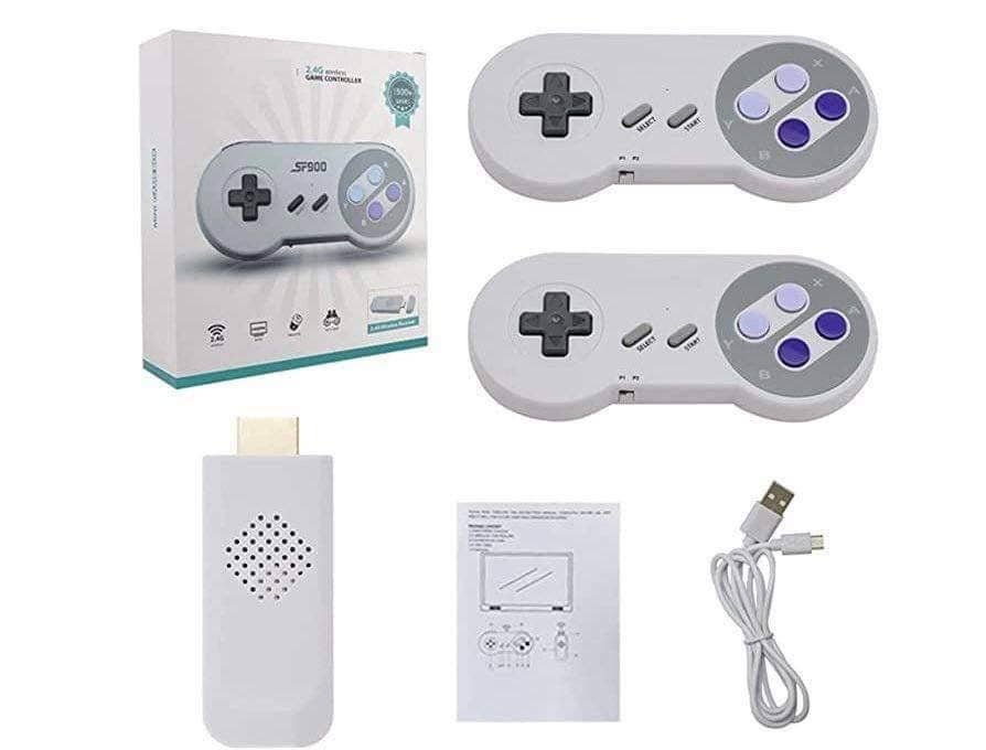 Nice Stuff Sales – Großhandel Klein-/Handgerät – Retro-Konsole SF900 mit 5.000 Spielen und 2 kabellosen Controllern5