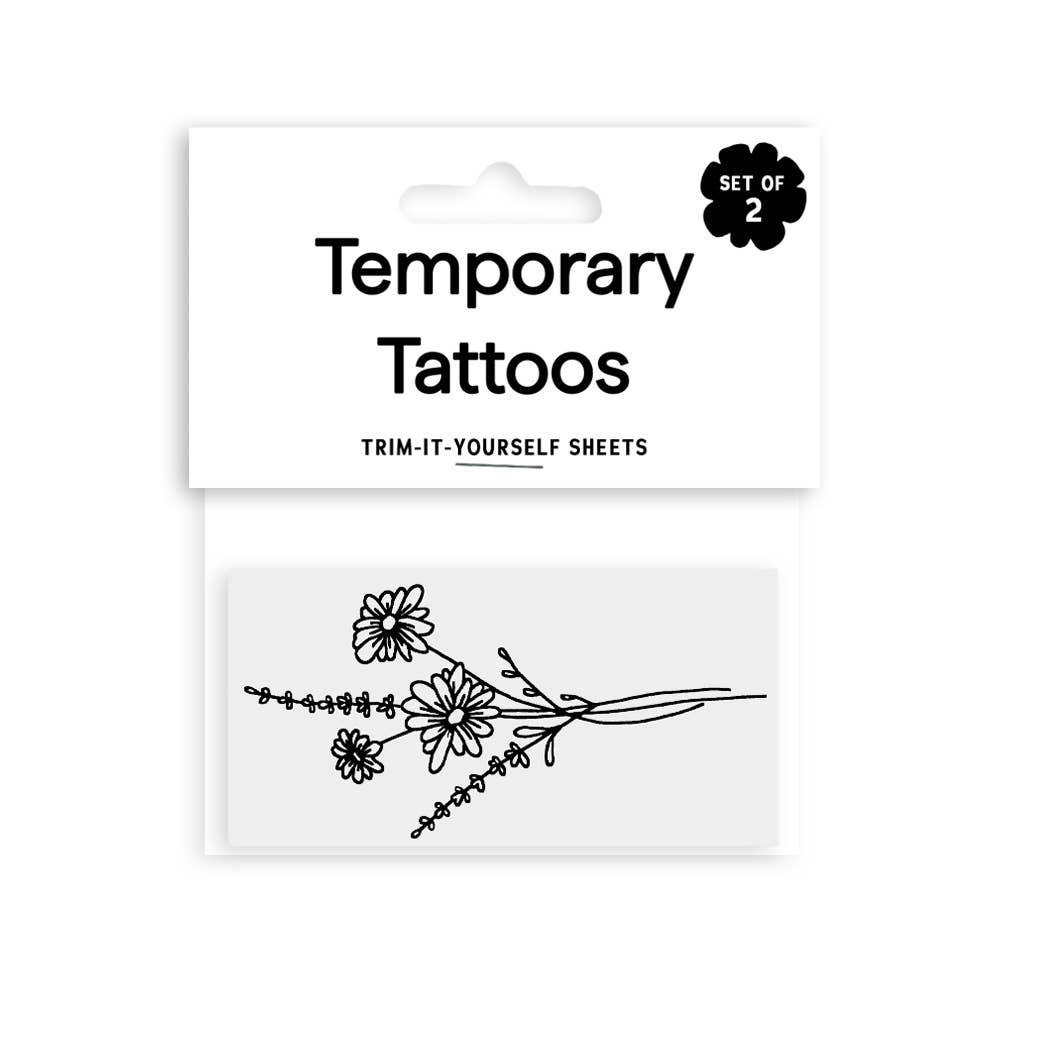 Saint Tattoos - Venta al por mayor Tatuajes temporales - Tatuajes temporales de margaritas1