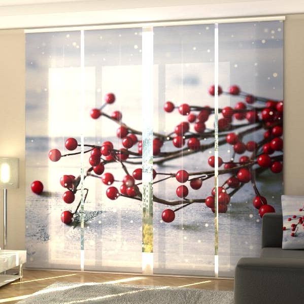 Set de 4 cortinas con paneles para decoración navideña para venta al por mayor de IlyDecor