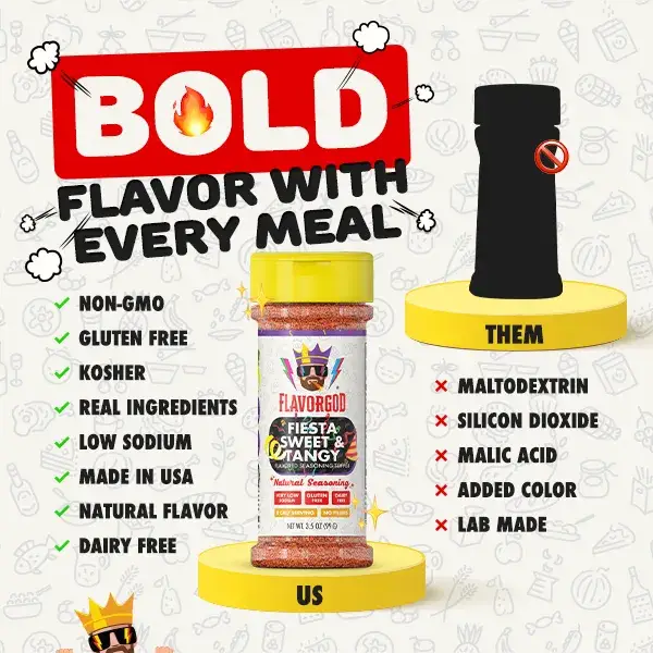 Flavor God – Engroshandel Tørret krydderiblanding – Fiesta Sweet & Tangy Topper3