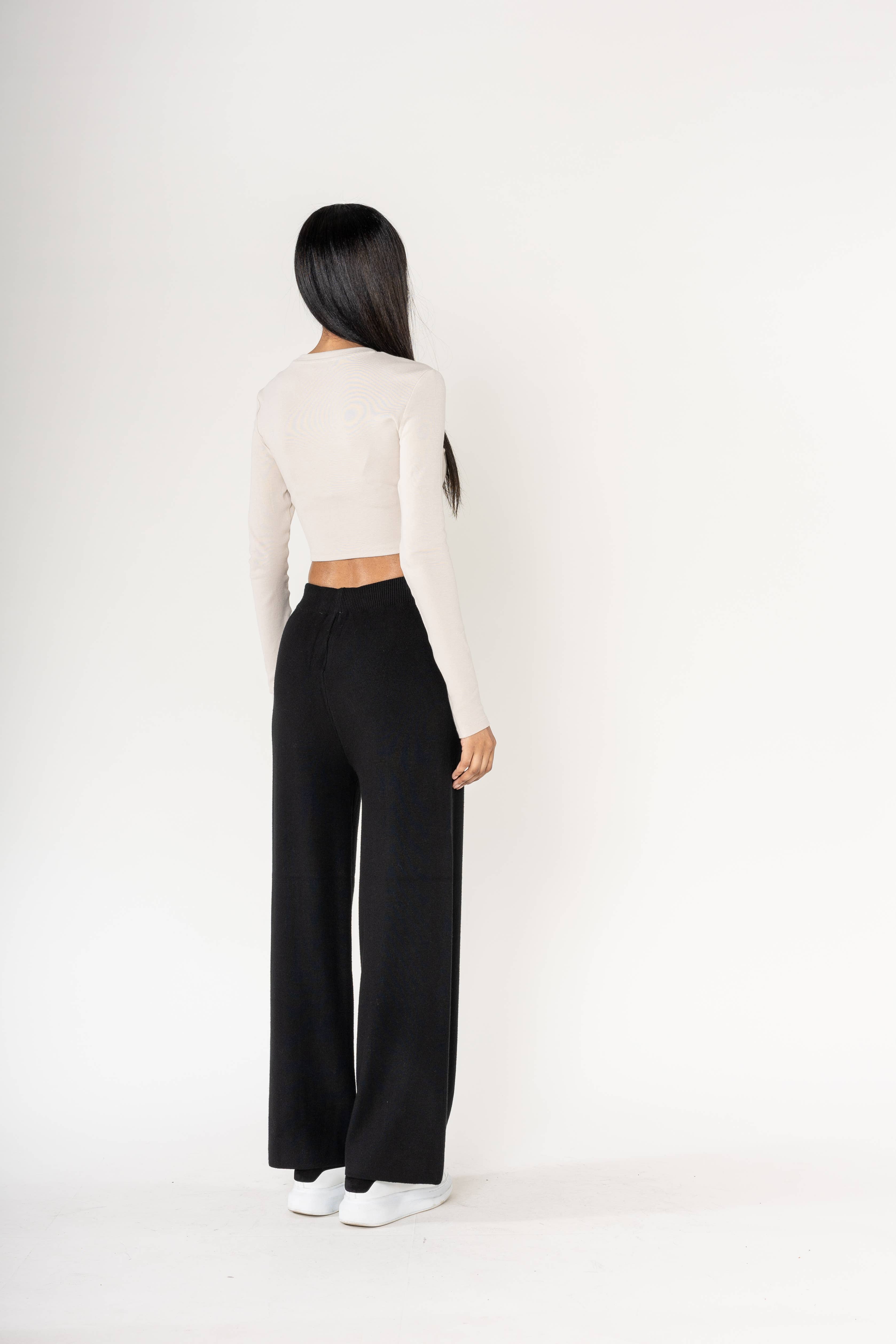 Nina Carter – Engroshandel Bukser - Dame – F025 Flared Cocooning Comfort-strikbukser11