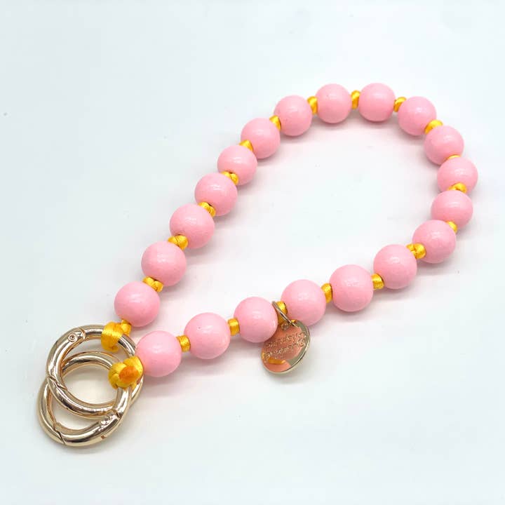 Catenina per cellulare corta in legno 3in1 Ciondolo per borsa & Portachiavi per la vendita all'ingrosso da parte di Parsley & Pepper