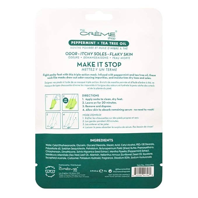 Crover - Wholesale Foot Mask - K-Beauty Foot Repair Mask | Peppermint & Tea Tree Oil1