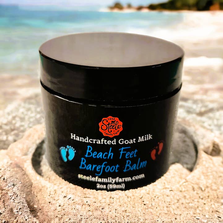Beach Feet Barefoot Balm for wholesale by Steele Family Farm